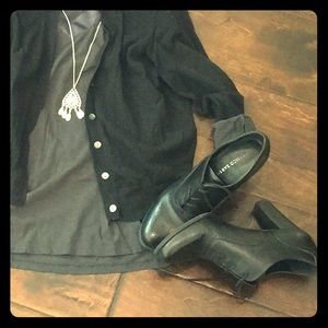 VGUC Franco Sarto oxford-style heels! Black!